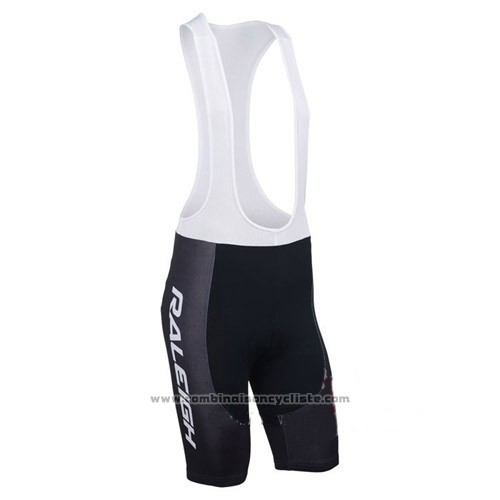 2014 Maillot Cyclisme Raleigh Noir et Rouge Manches Courtes et Cuissard