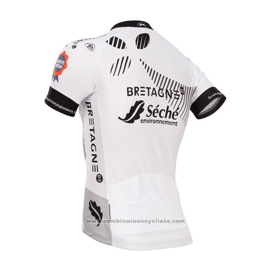 2015 Maillot Cyclisme Seche Noir et Blanc Manches Courtes et Cuissard