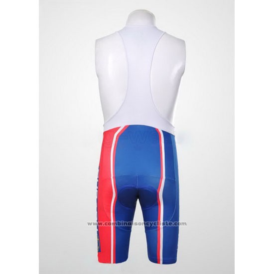 2011 Maillot Cyclisme Subaru Azur et Jaune Manches Courtes et Cuissard
