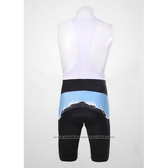 2011 Maillot Cyclisme Subaru Azur et Noir Manches Courtes et Cuissard