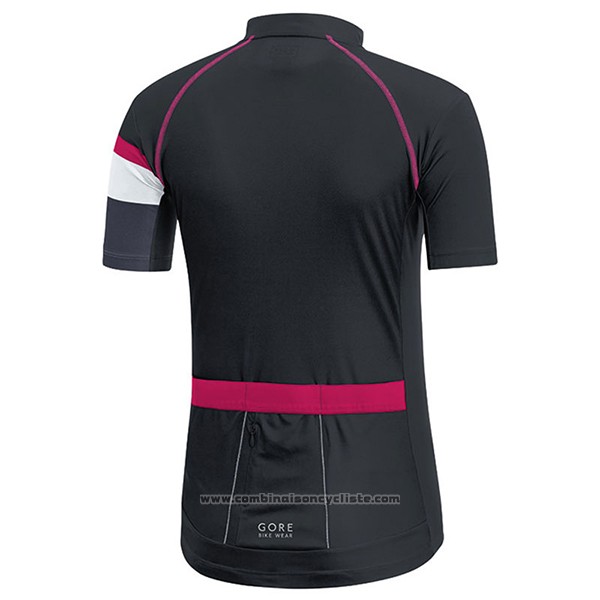 2017 Maillot Cyclisme Femme Gore Bike Wear Noir Manches Courtes et Cuissard