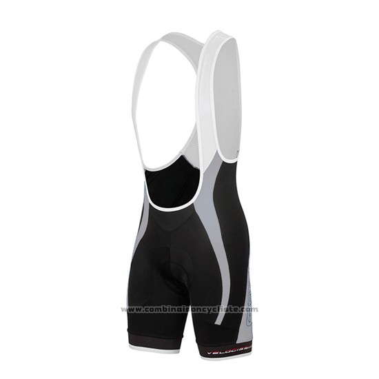 2016 Maillot Cyclisme Femme Castelli Noir et Rouge Manches Courtes et Cuissard