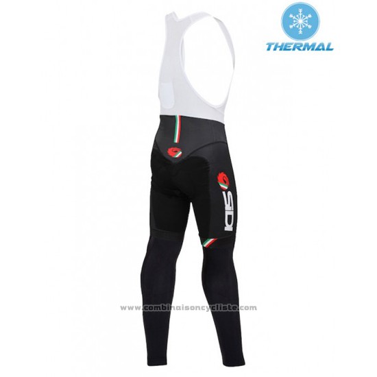 2016 Maillot Cyclisme Femme Castelli Profond Noir Manches Longues et Cuissard