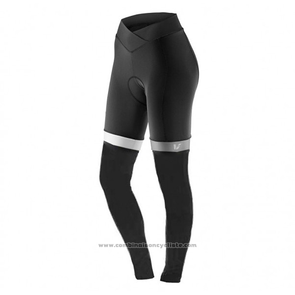 2017 Maillot Cyclisme Femme Liv Noir et Blanc Manches Longues et Cuissard