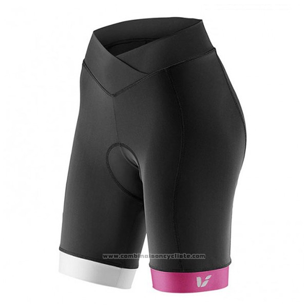 2017 Maillot Cyclisme Femme Liv Pro Noir et Rouge Manches Courtes et Cuissard