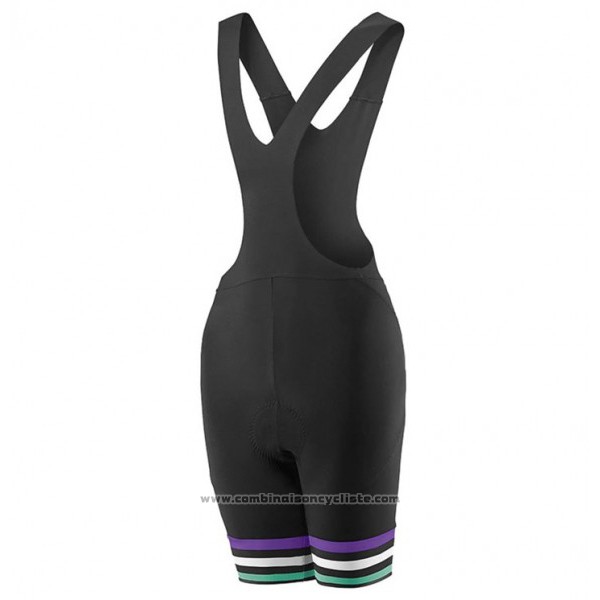 2017 Maillot Cyclisme Femme Liv Zebra Noir Manches Courtes et Cuissard