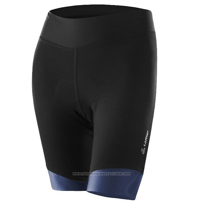 2020 Maillot Cyclisme Femme Loffler Rose Bleu Noir Manches Courtes et Cuissard