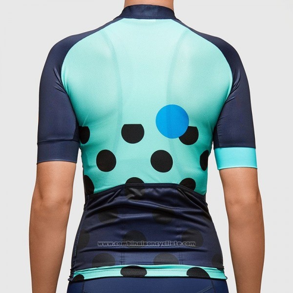 2017 Maillot Cyclisme Femme Maap Profond Bleu Manches Courtes et Cuissard