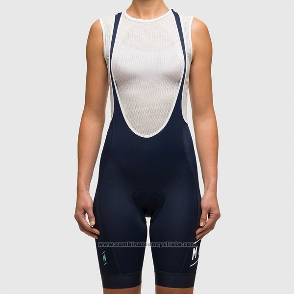 2017 Maillot Cyclisme Femme Maap Profond Bleu Manches Courtes et Cuissard