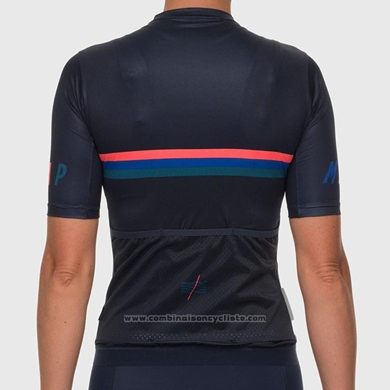 2019 Maillot Cyclisme Femme Maap Nationals Noir Manches Courtes et Cuissard