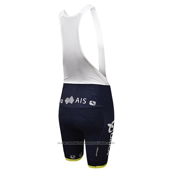 2017 Maillot Cyclisme Femme Scott Noir et Jaune Manches Courtes et Cuissard
