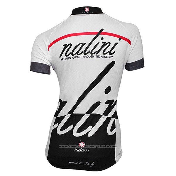 2017 Maillot Cyclisme Femme Nalini Classic Blanc Manches Courtes et Cuissard