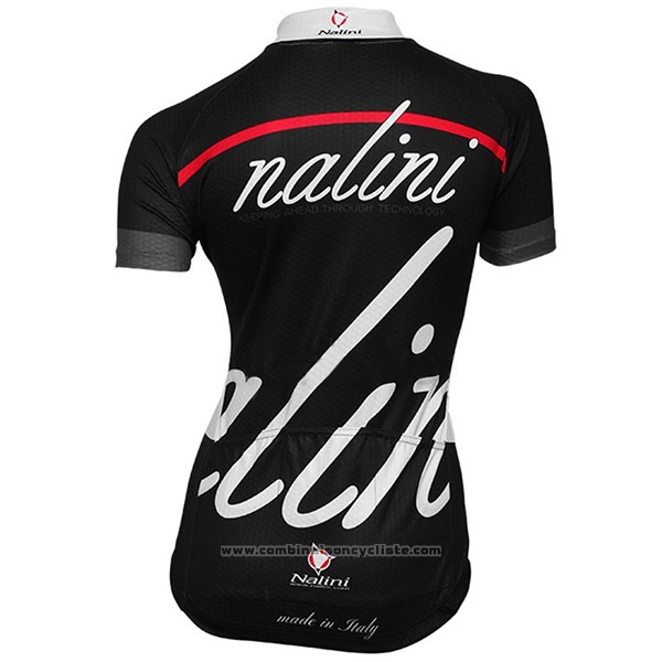 2017 Maillot Cyclisme Femme Nalini Classic Noir Manches Courtes et Cuissard