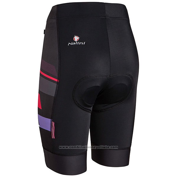 2017 Maillot Cyclisme Femme Nalini Dolomiti Noir Manches Courtes et Cuissard