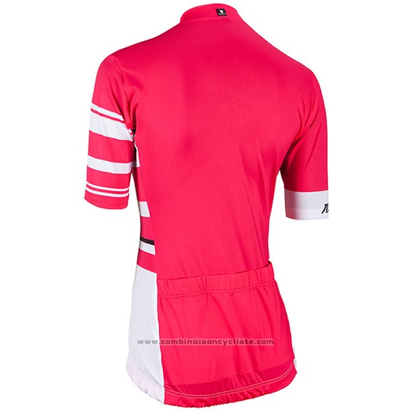 2017 Maillot Cyclisme Femme Nalini Dolomiti Rouge Manches Courtes et Cuissard