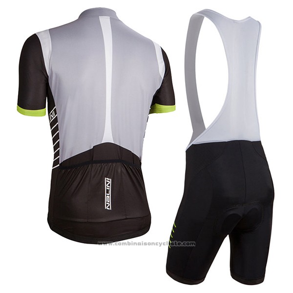 2017 Maillot Cyclisme Femme Nalini Noir et Blanc Manches Courtes et Cuissard