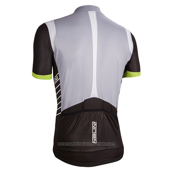 2017 Maillot Cyclisme Femme Nalini Noir et Blanc Manches Courtes et Cuissard