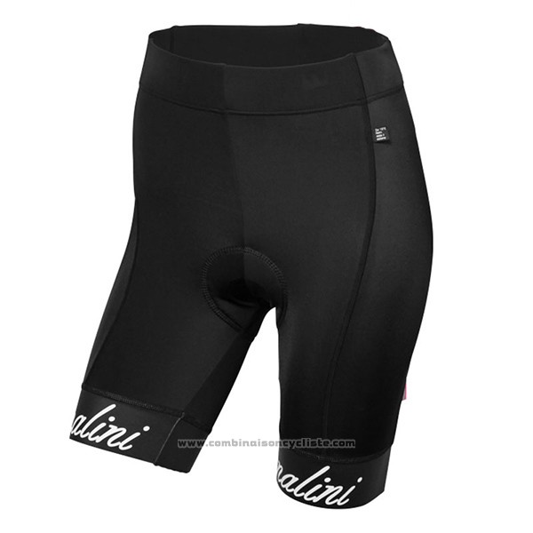 2017 Maillot Cyclisme Femme Nalini Optical Noir et Gris Manches Courtes et Cuissard