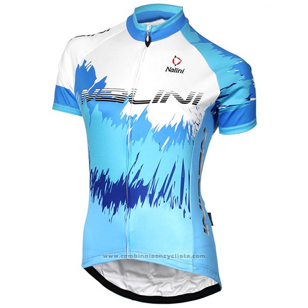 2017 Maillot Cyclisme Femme Nalini Sfiziosa Celsete Manches Courtes et Cuissard