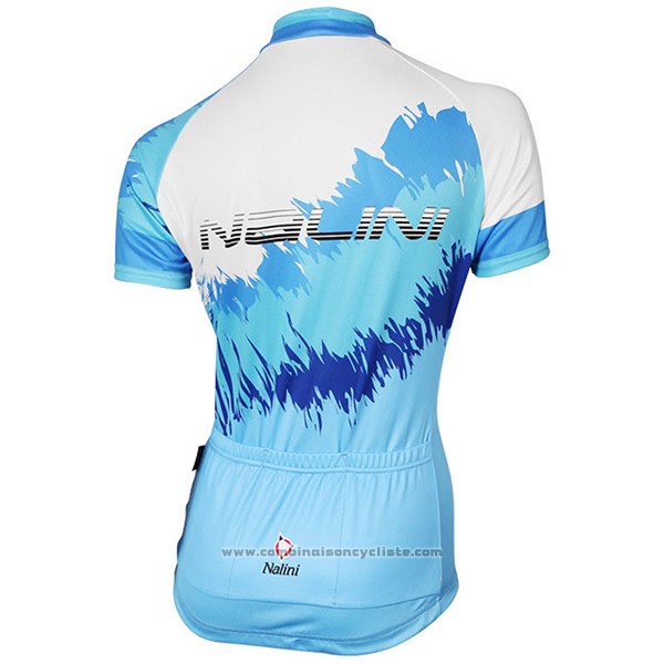 2017 Maillot Cyclisme Femme Nalini Sfiziosa Celsete Manches Courtes et Cuissard
