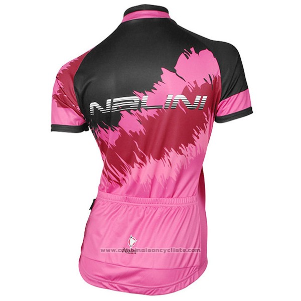 2017 Maillot Cyclisme Femme Nalini Sfiziosa Rouge Manches Courtes et Cuissard