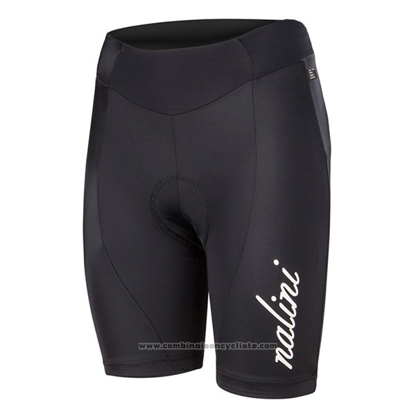 2017 Maillot Cyclisme Femme Nalini Wave Noir Manches Courtes et Cuissard