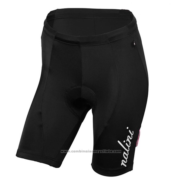 2017 Maillot Cyclisme Femme Nalini Wave Profond Noir Manches Courtes et Cuissard