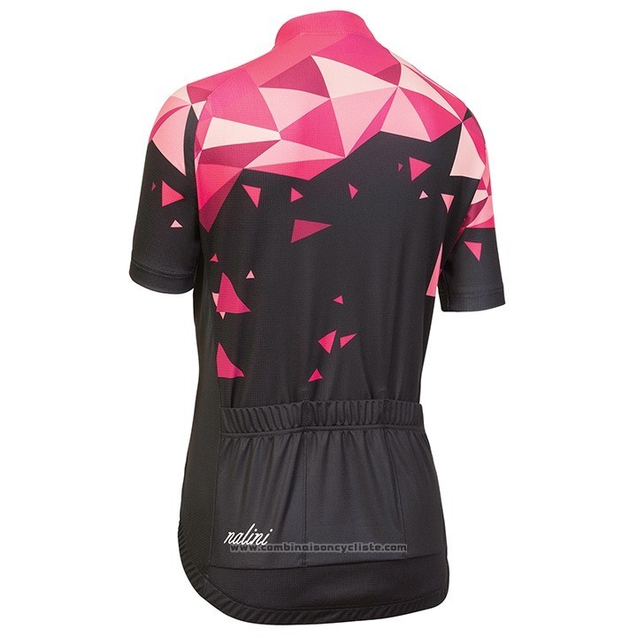 2018 Maillot Cyclisme Femme Nalini Chic Rouge Manches Courtes et Cuissard