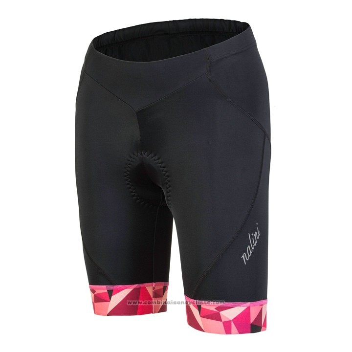2018 Maillot Cyclisme Femme Nalini Chic Rouge Manches Courtes et Cuissard
