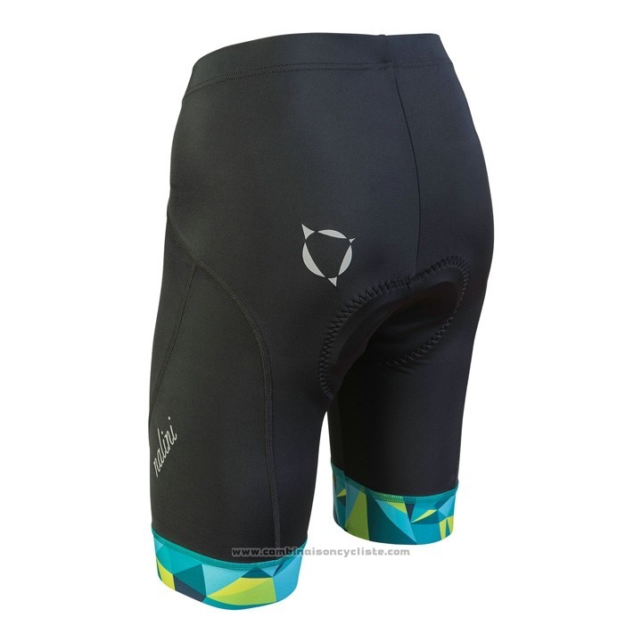 2018 Maillot Cyclisme Femme Nalini Chic Vert Manches Courtes et Cuissard