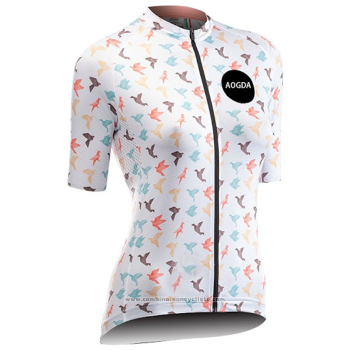 2020 Maillot Cyclisme Femme Northwave Blanc Manches Courtes et Cuissard