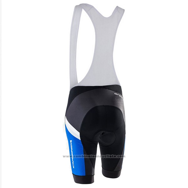 2017 Maillot Cyclisme Femme Orbea Bleu et Blanc Manches Courtes et Cuissard