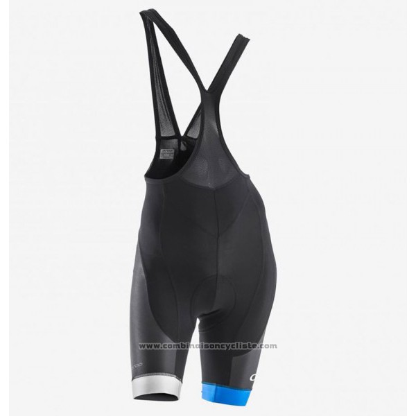 2017 Maillot Cyclisme Femme Orbea Noir et Bleu Manches Courtes et Cuissard