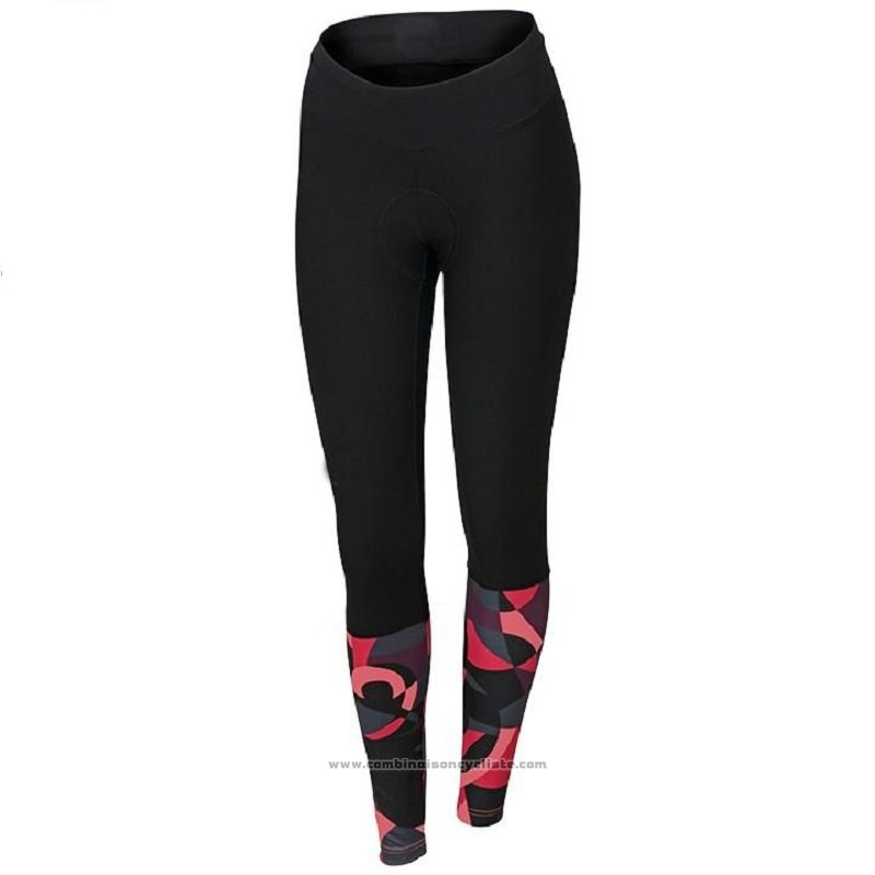 2018 Maillot Cyclisme Femme Orbea Rouge et Noir Manches Courtes et Cuissard