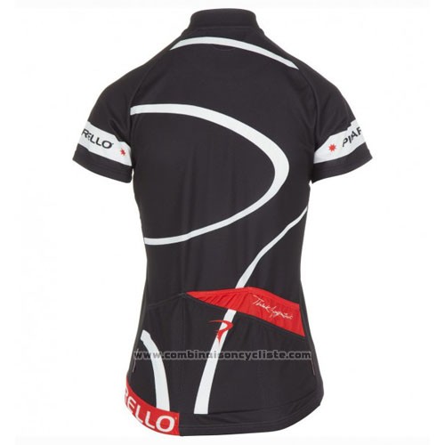 2016 Maillot Cyclisme Femme Pinarello Rouge et Blanc Manches Courtes et Cuissard
