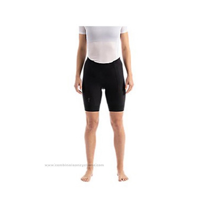 2021 Maillot Cyclisme Femme Specialized Rouge Orange Manches Courtes et Cuissard
