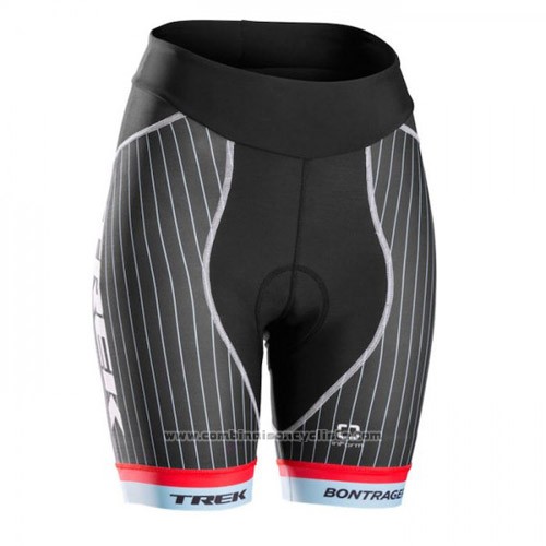 2015 Maillot Cyclisme Trek Bleu et Noir Manches Courtes et Cuissard