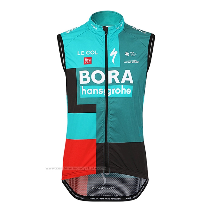 2022 Gilet Coupe-vent Bora-Hansgrone Vert Manches Courtes et Cuissard