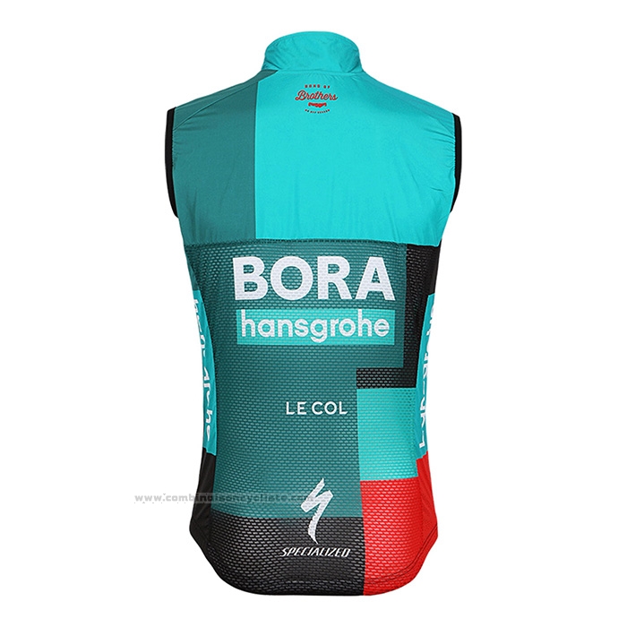 2022 Gilet Coupe-vent Bora-Hansgrone Vert Manches Courtes et Cuissard