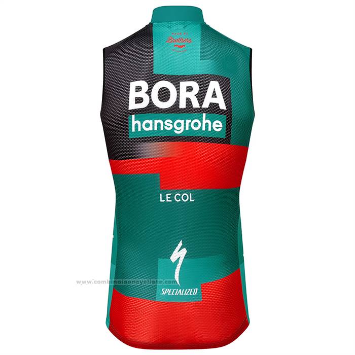 2023 Gilet Coupe-vent Bora-hansgrone Vert Manches Courtes Et Cuissard
