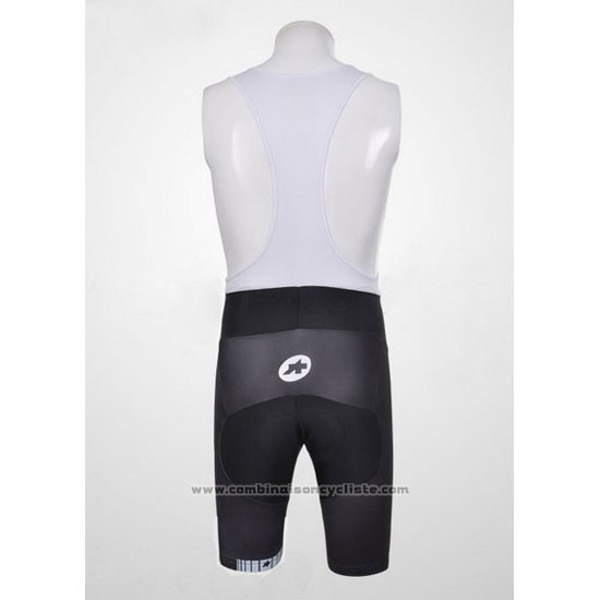 2011 Maillot Cyclisme Assos Blanc et Jaune Manches Courtes et Cuissard