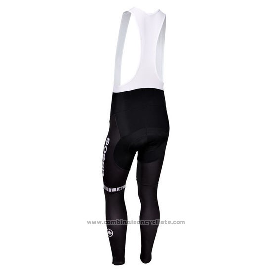 2013 Maillot Cyclisme Assos Blanc et Noir Manches Longues et Cuissard