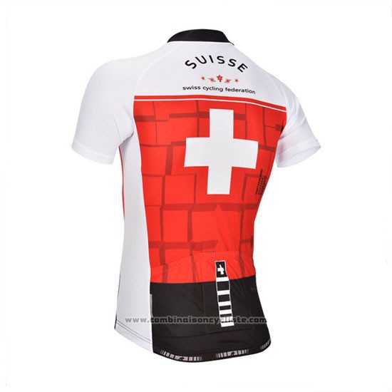 2014 Maillot Cyclisme Assos Blanc et Rouge Manches Courtes et Cuissard