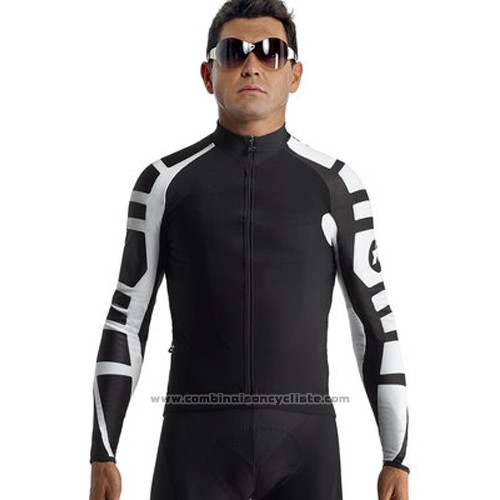 2014 Maillot Cyclisme Assos Noir Manches Longues et Cuissard