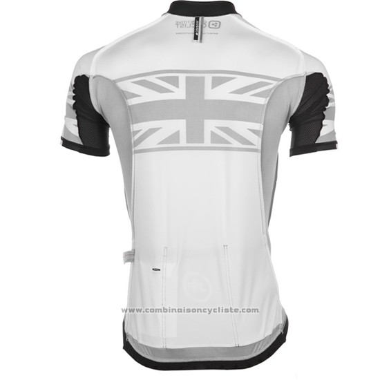 2016 Maillot Cyclisme Assos Jaune et Blanc Manches Courtes et Cuissard