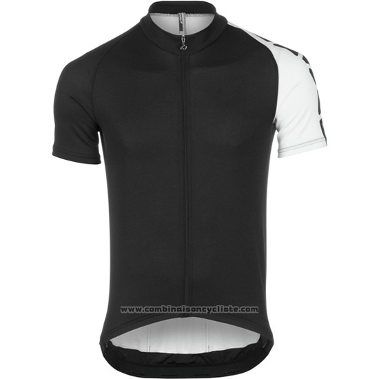 2016 Maillot Cyclisme Assos Noir Manches Courtes et Cuissard