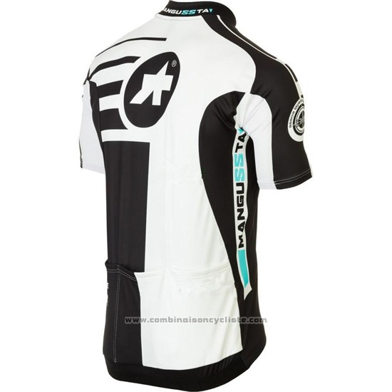 2016 Maillot Cyclisme Assos Noir et Blanc Manches Courtes et Cuissard