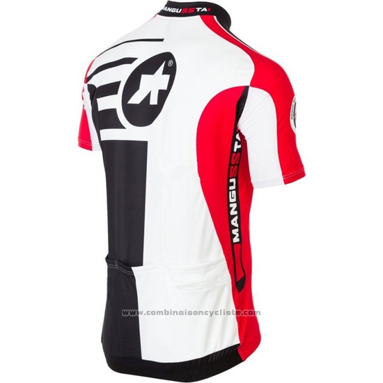 2016 Maillot Cyclisme Assos Rouge Manches Courtes et Cuissard