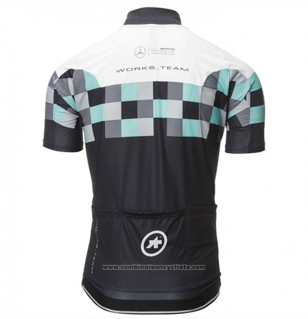 2017 Maillot Cyclisme Assos Noir Manches Courtes et Cuissard