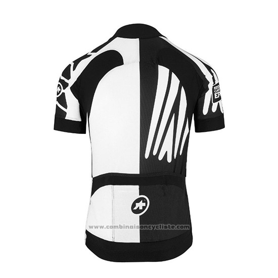 2018 Maillot Cyclisme Assos SS.Capeepicxc Blanc Manches Courtes et Cuissard